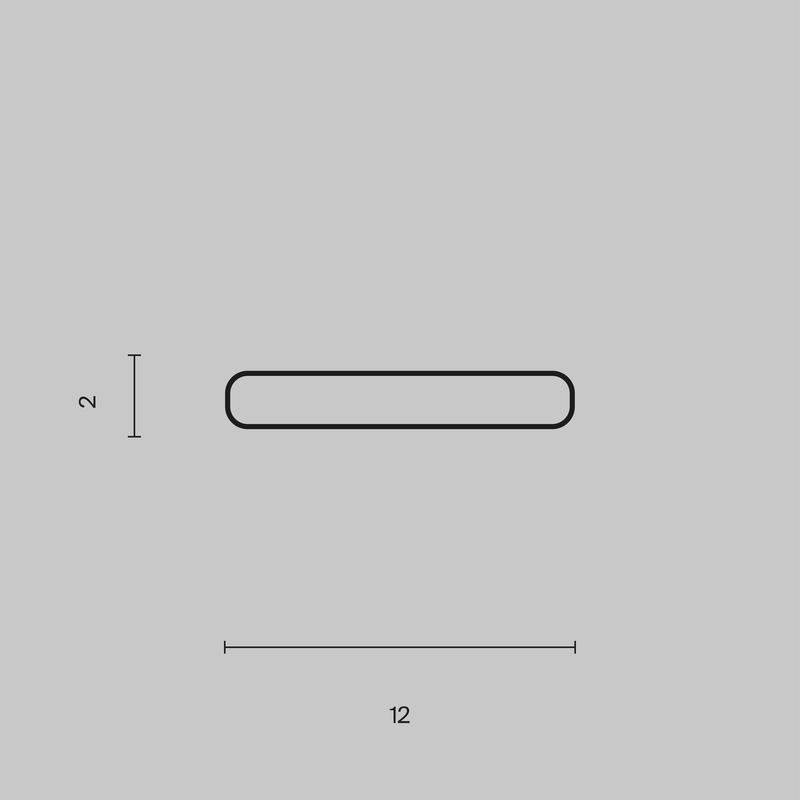 Профиль алюминиевый технический 12х02 Maytoni ALM-1202-S-2M