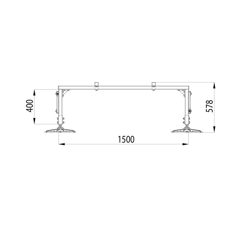 Конструкция опорная для установки оборудования TECHNORAPTOR FOOT 1500х1500 тип 1 HD КМ TR0231