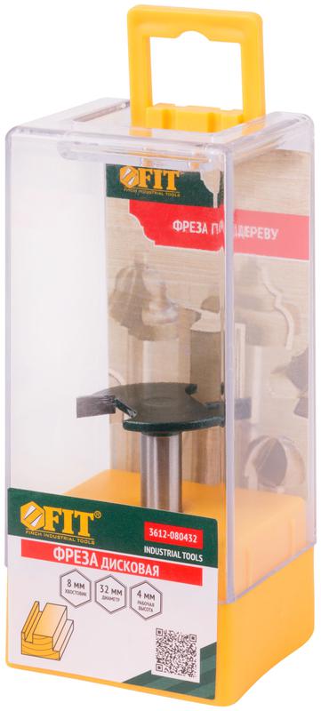 Фреза кромочная дисковая DхHхL=32х4х38мм FIT 3612-080432