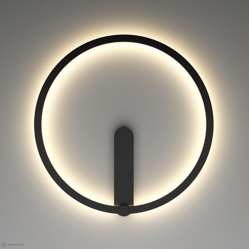 Бра ROUND 24Вт 3000/4000/6500К IP20 со светодиодом алюм. черн. DENKIRS 772625