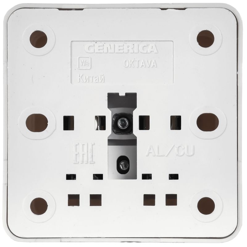 Розетка 1-м ОП Октава РС20-3-ОКм 16А IP20 с заземл. крем. GENERICA ERO11-K33-16-DC