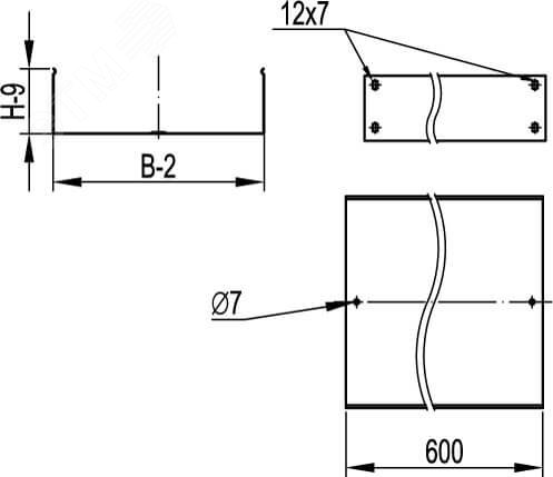 Расширение телескопическое 100x80мм