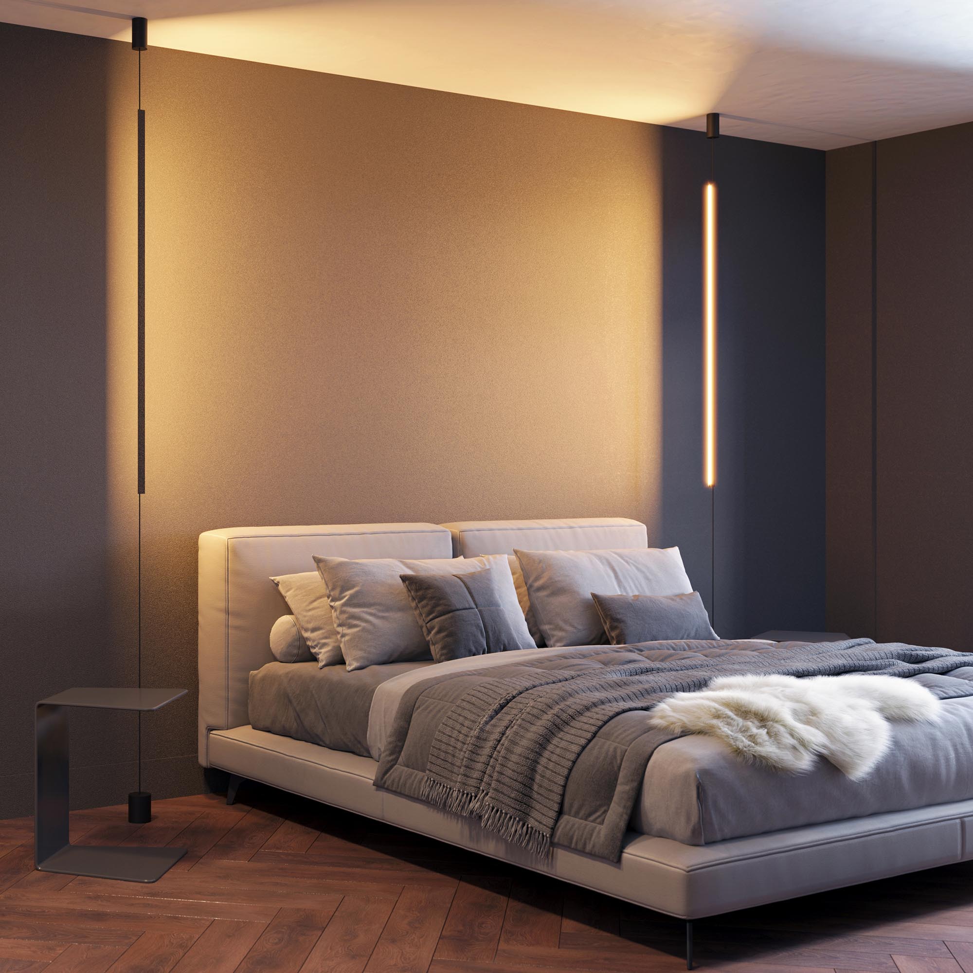 Светильник SP-TABOO-FLOOR-S1300-14W Warm3000 (BK, 90 deg, 230V) (IP20 металл, 3 года)