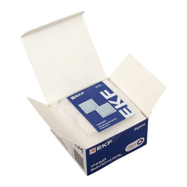Выключатель 1-кл. Стокгольм Умный бел. Zigbee Connect EKF RCV-ST1-WD-ZB