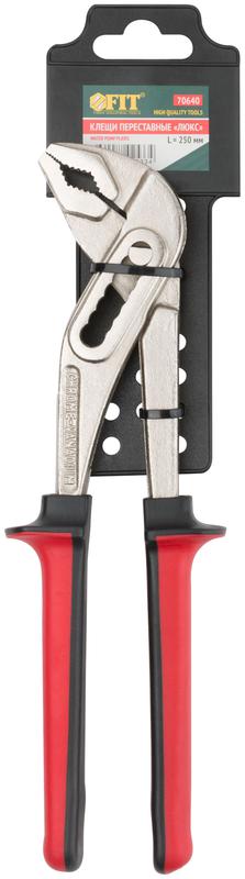 Клещи переставные "Люкс" CrV тип D4 250мм 40/60мм) FIT 70640