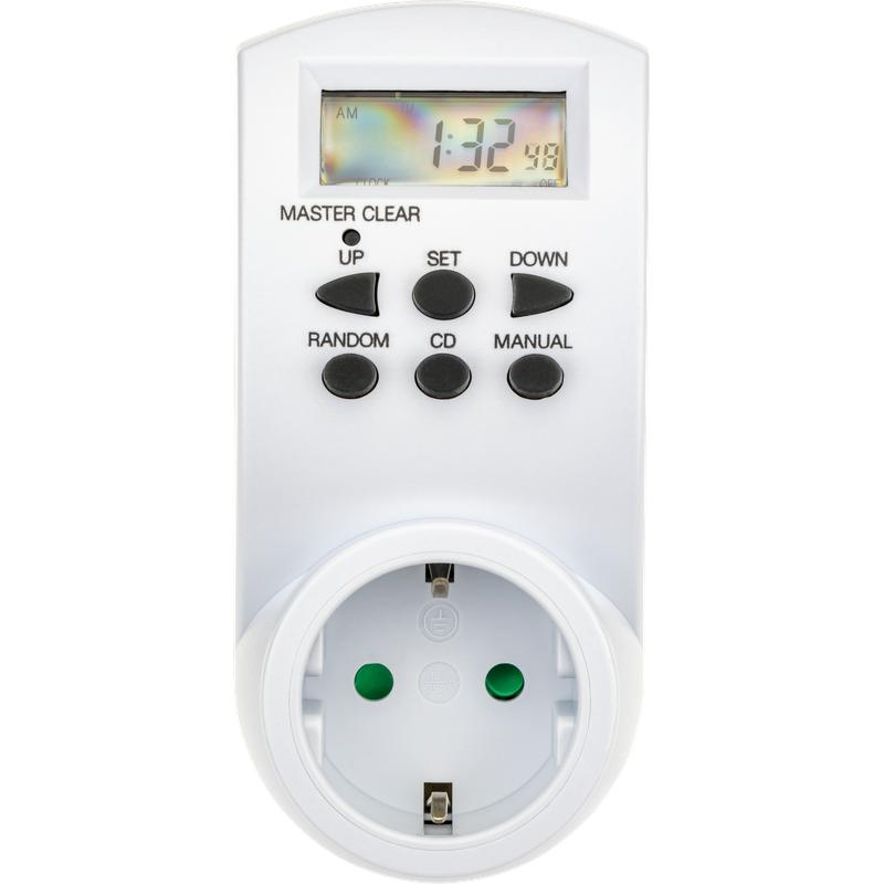 Таймер недельный электронный с заземл. 1.8кВт бел. REV 66989 6