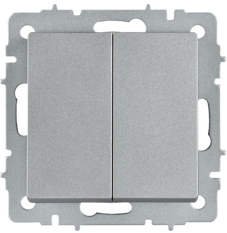 Выключатель перекрестный 2-кл. СП BRITE ВС10-2-3-БрА 10А механизм алюм. IEK BR-V23-0-10-K47