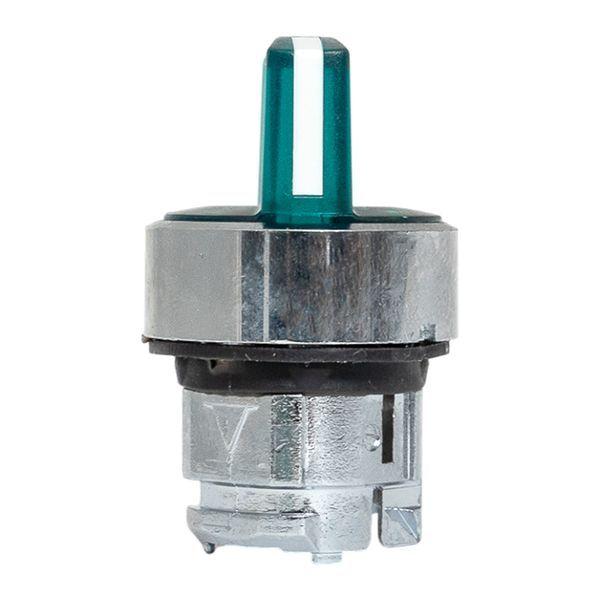 Механизм переключателя исполнительный XB4 IP65 на 2 положения с фиксацией с подсветкой с короткой ручкой зел. EKF XB4BD2FL-G-65