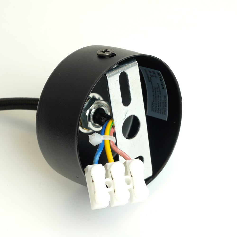 Светильник ДСО GU10 без лампы на подвесе черный