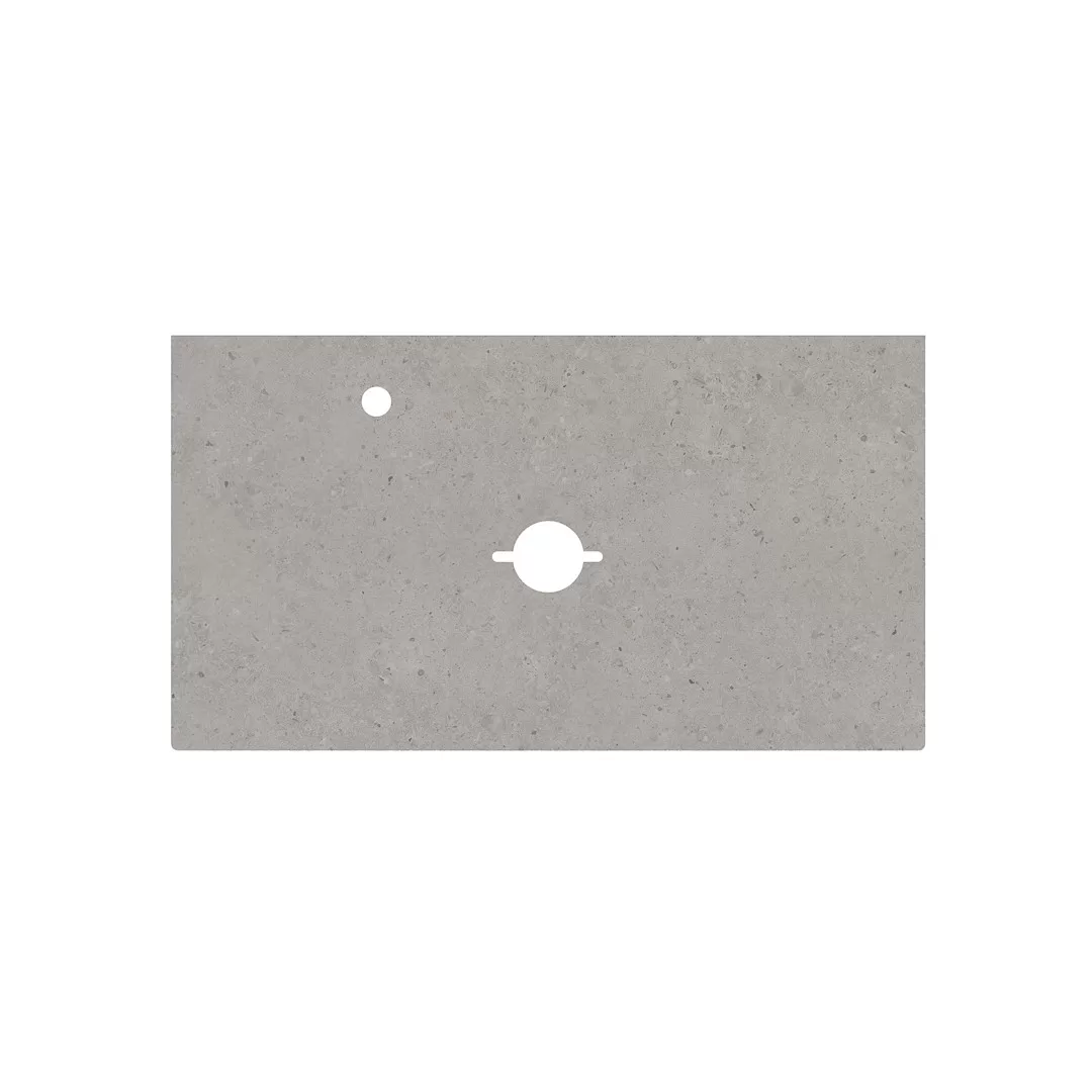 Спец. изделие декоративное для накладных раковин SAFI Риккарди 90 см, серый светлый матовый