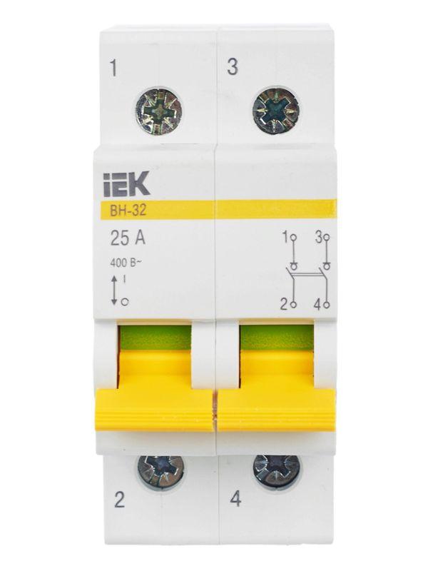 Выключатель нагрузки (мини-рубильник) 2п 25А ВН-32 KARAT IEK MNV10-2-025