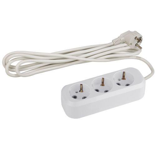 Удлинитель 3х5м с заземл. 10А IP20 UX-3e-5m ПВС 3х0.75 Эра Б0038576