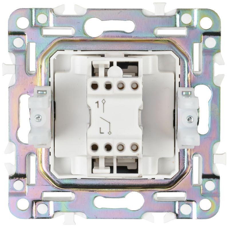 Выключатель 1-кл. SKANDY 10А SK-V01N никель IEK SK-V10-0-10-K50