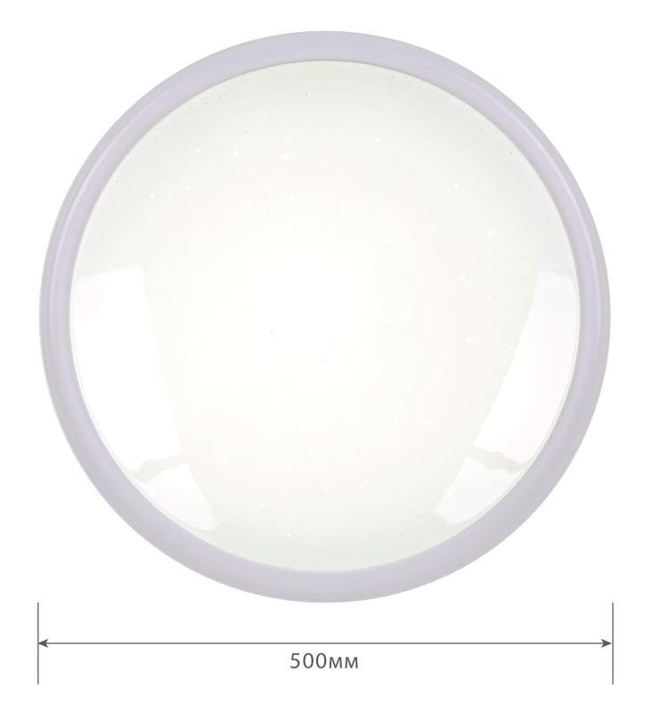 Светильник светодиодный LBS-7737 80Вт 3000-6000К 7800лм настенно-потолочный управляем. пульт бел. Camelion 14531