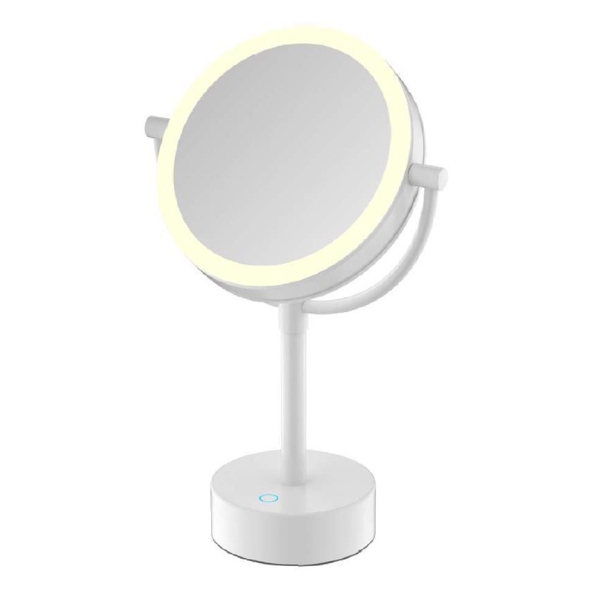 Зеркало косметическое с подсветкой JAVA S-M221W, белый