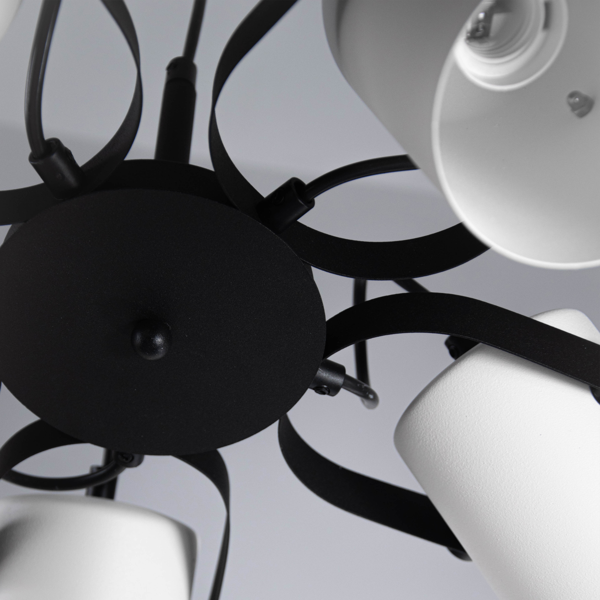 Светильник  подвесной Гамма 251 черн.бел. муар. НСБ 01-5х60-140 Е27