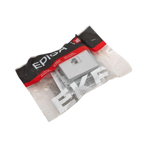 Розетка телефонная 1-м СП Эпика RJ11 механизм алюм. EKF UP1-SOA-RJ11