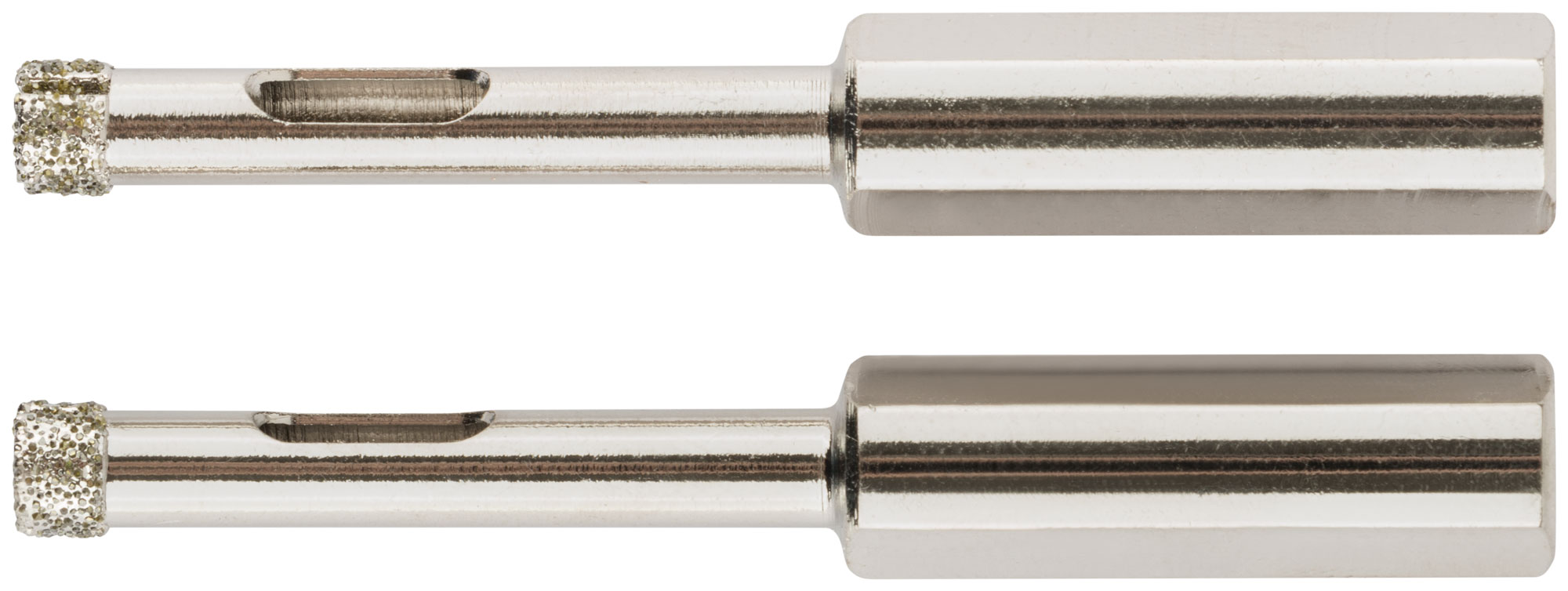 Коронки кольцевые по керамограниту, камню и кафелю алмазные, набор 2 шт.,  6х65 мм