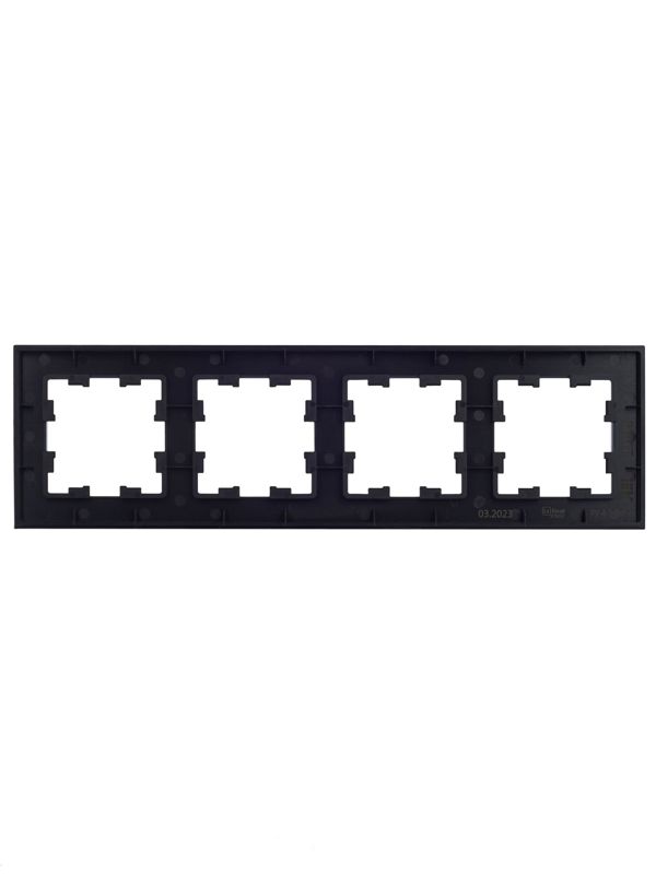 Рамка 4-м BRITE РУ-4-1-БрЧ металл черн. IEK BR-M42-M-K02
