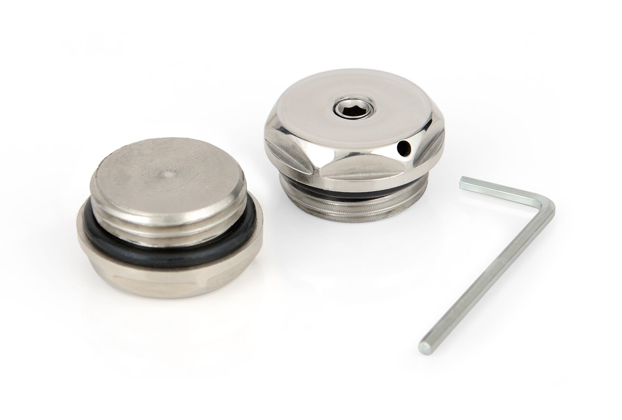 Спускной клапан "СУНЕРЖА" / Заглушка "СУНЕРЖА" d 25 мм / G 1/2" НР / 2 шт (Матовый белый) 30-1201-0000