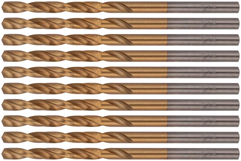 Сверло HSS по металлу титановое покрытие 3.2мм (уп.10шт) FIT 34132