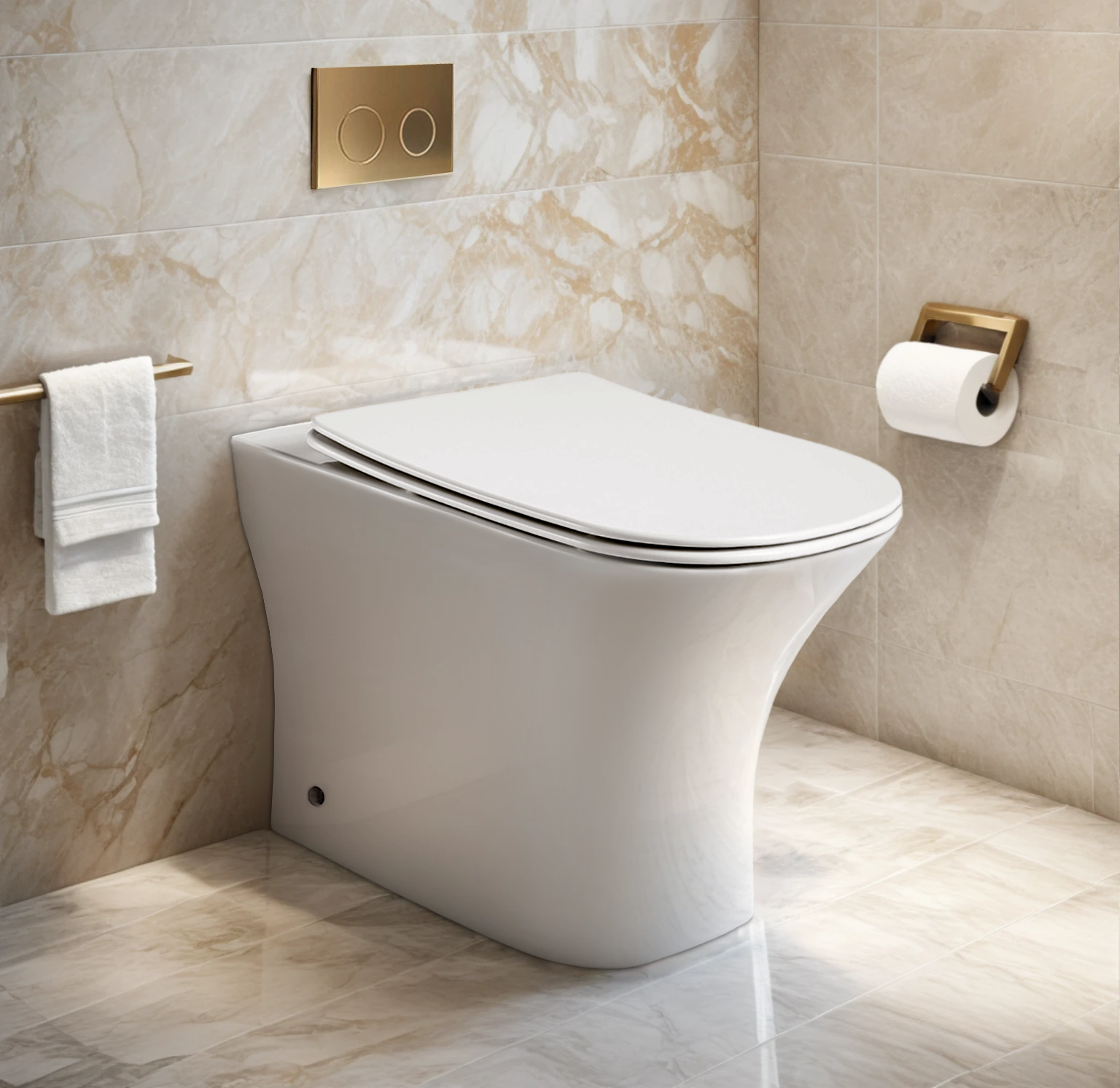 Унитаз VETTORE F приставной безободковый Ceruttispa  CT7841 (520х340х400)