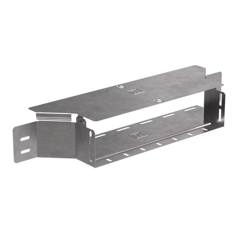 Ответвитель для лотка горизонтальный 400х100 с крышкой Стандарт Промрукав PR16.1187