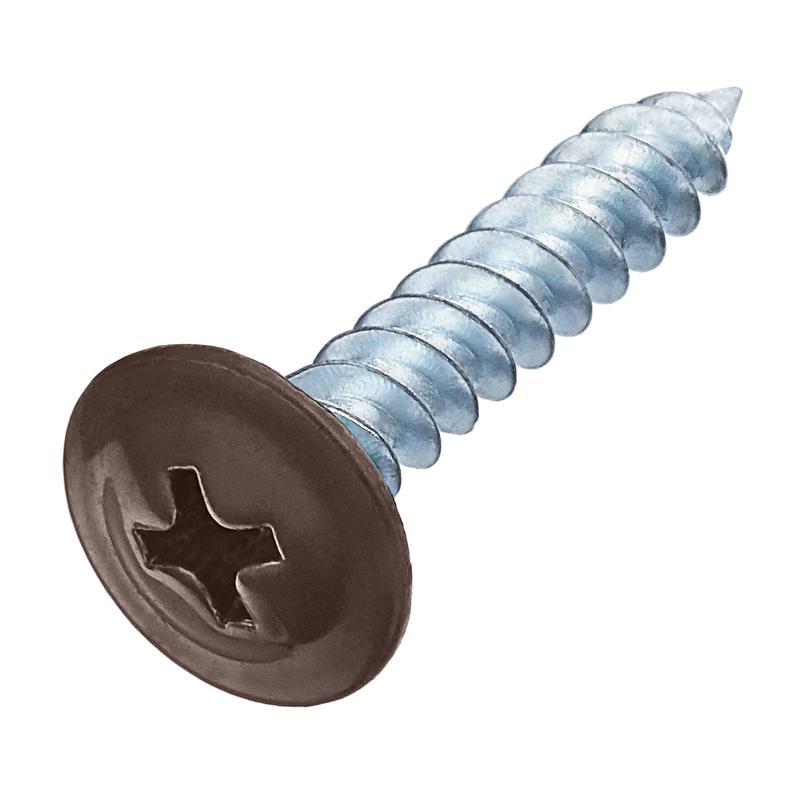 Саморез металл-металл 4.2х16 прессшайба RAL 8017 шоколад./корич. (европодвес) (уп.35шт) СТРОЙМЕТИЗ 25300816135