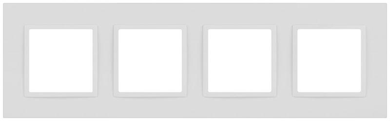 Рамка 4-м Elegance 14-5014-01М Classic для розеток и выключателей матов. бел. Эра Б0065828