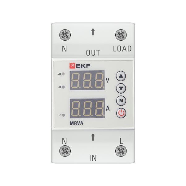 Реле напряжения и тока с дисплеем MRVA 32А PROxima EKF MRVA-32A