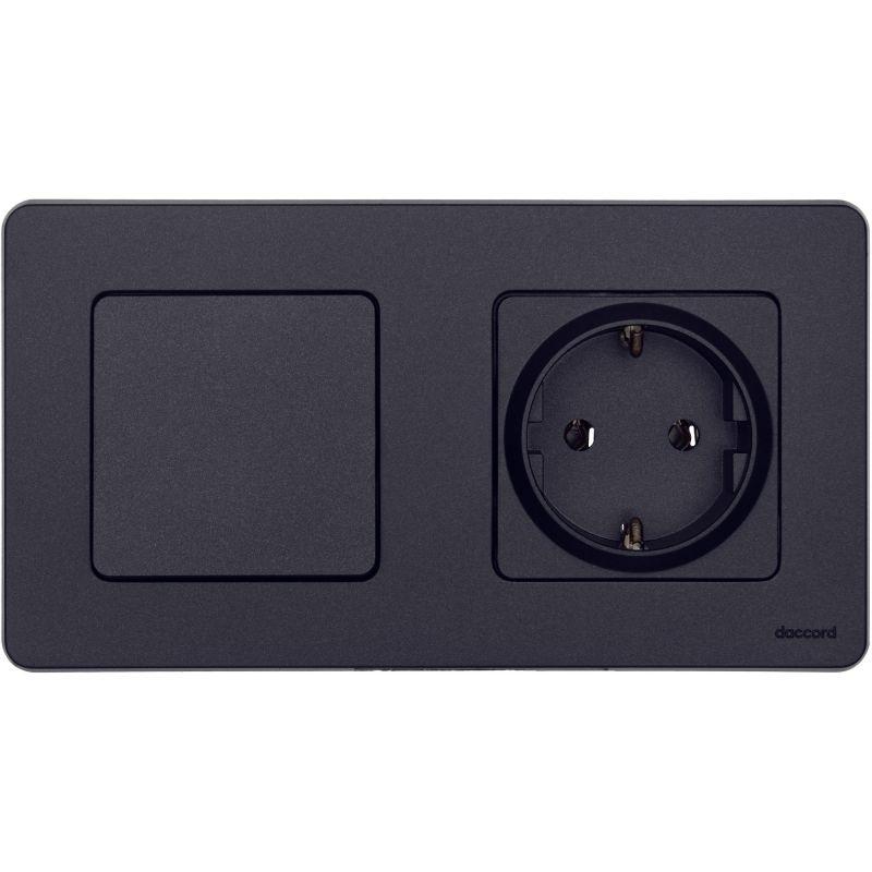 Выключатель 1-кл. Inspiria 10А IP20 250В 10AX механизм антрацит IEK 673603