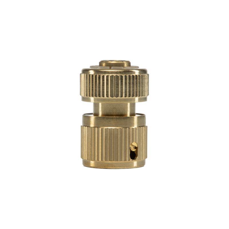 Коннектор для шланга быстросъемный 1/2дюйм латун. Профи ЧЕТЫРЕ СЕЗОНА 62-0309-F