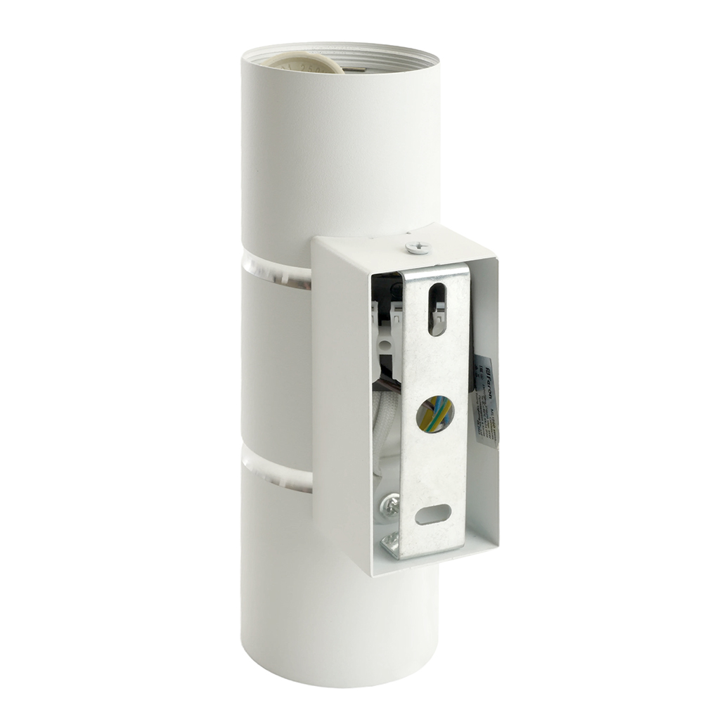 Светильник ДБО 2хGU10 вверх/вниз без ламп белый хром