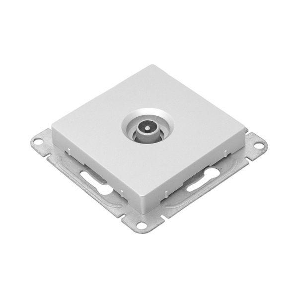 Розетка телевизионная проходная TV СП Эпика механизм алюм. EKF UP1-SOA-TV-2