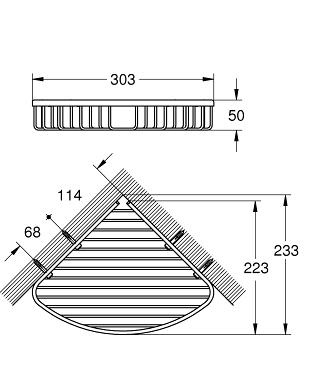 Мыльница Grohe Bau Cosmopolitan 40663001