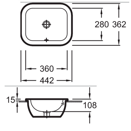 Раковина Jacob Delafon Vox EYD102-00 44 см