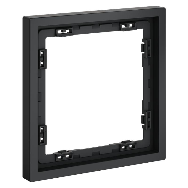 Рамка 1-м S70 пластик. графит Voltum VLS100107