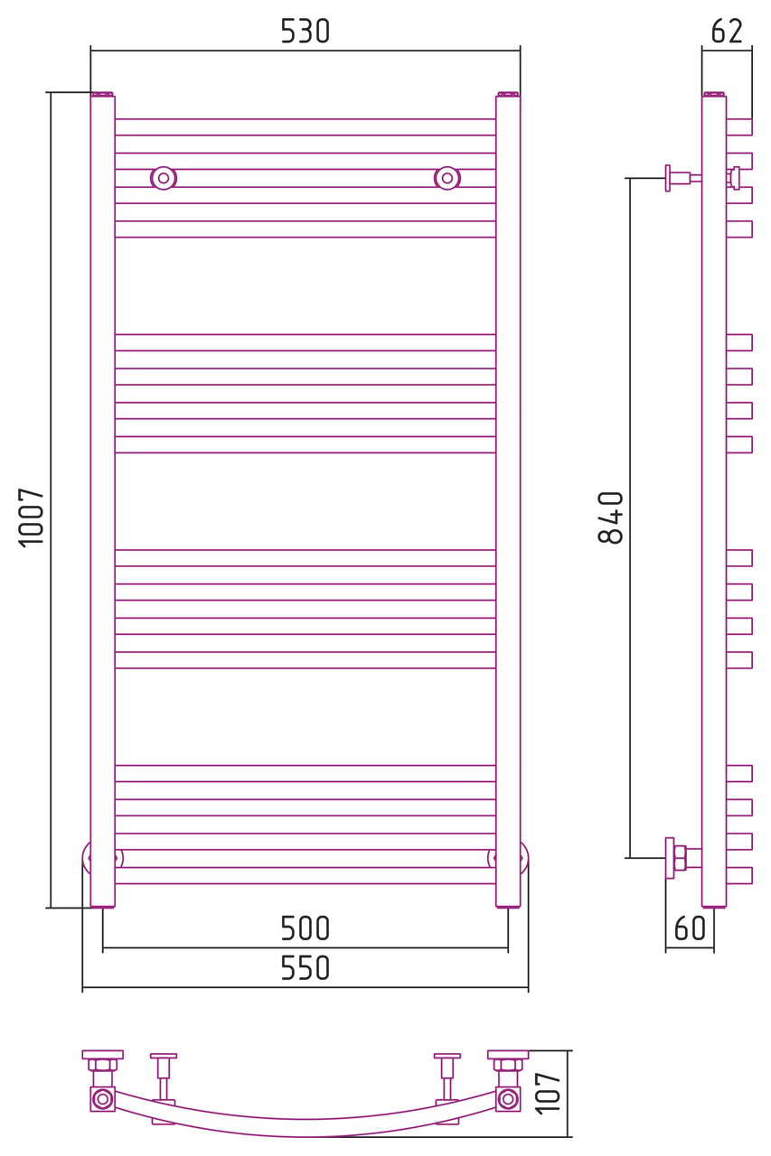 ДР АРКУС 1000х500 (Сатин) 071-0251-1050