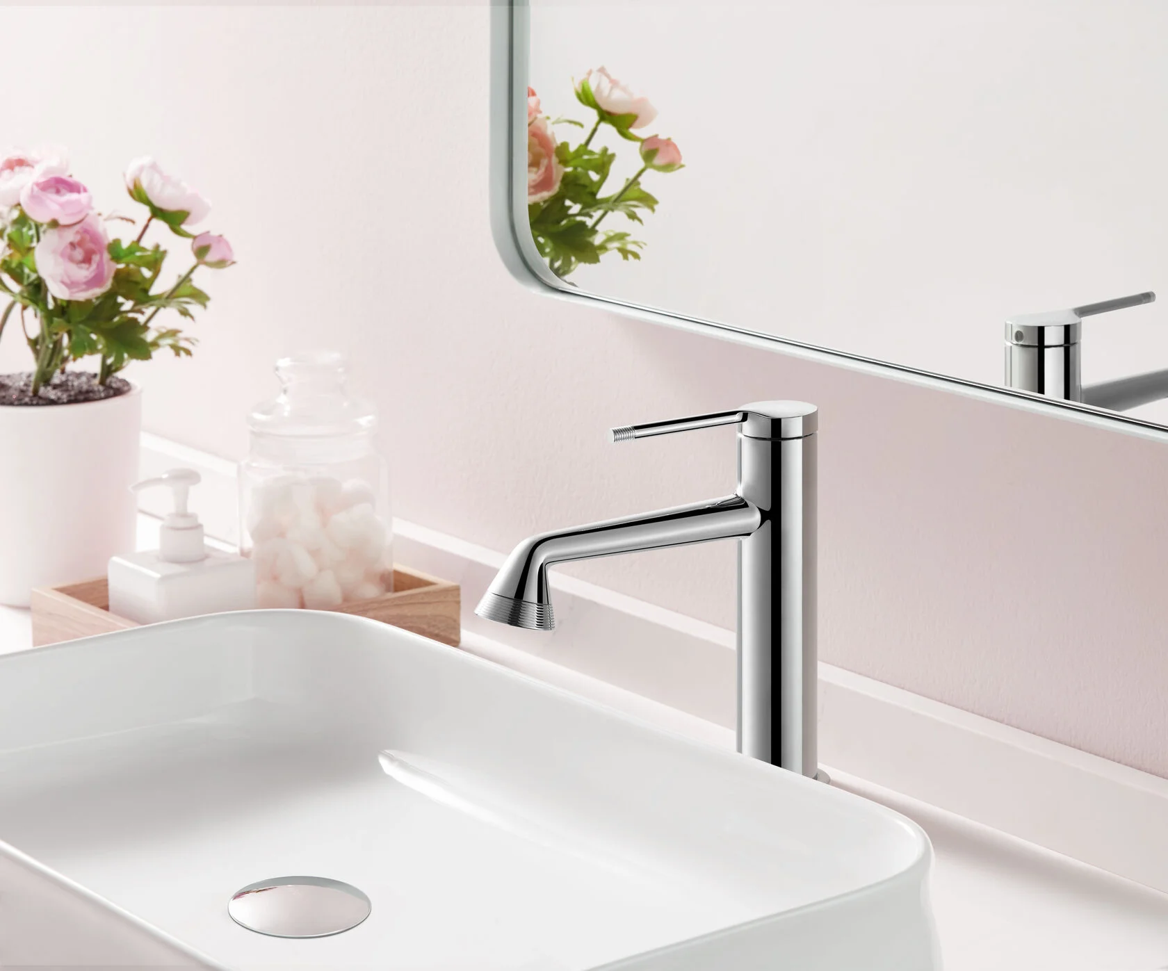 Смеситель для раковины ARROW AMP11855, хром