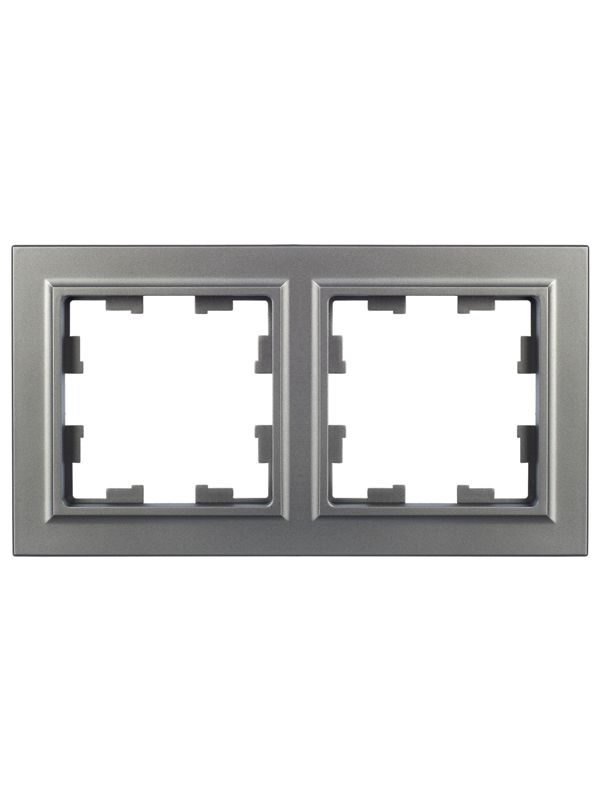 Рамка 2-м BRITE РУ-2-БрС сталь IEK BR-M22-K46