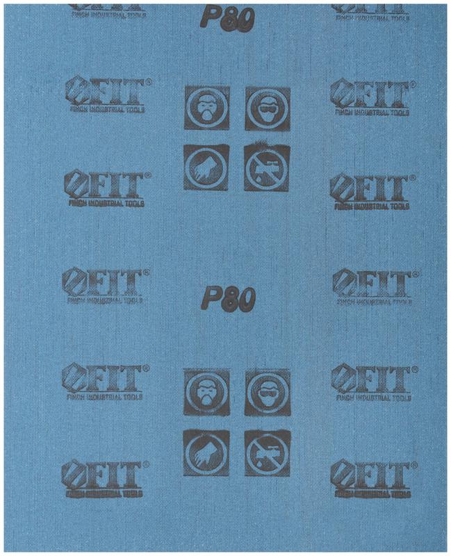 Лист шлифовальный на тканевой основе алюм./оксидный абразивный слой 230х280мм (уп.10шт) Р 80 FIT 38008