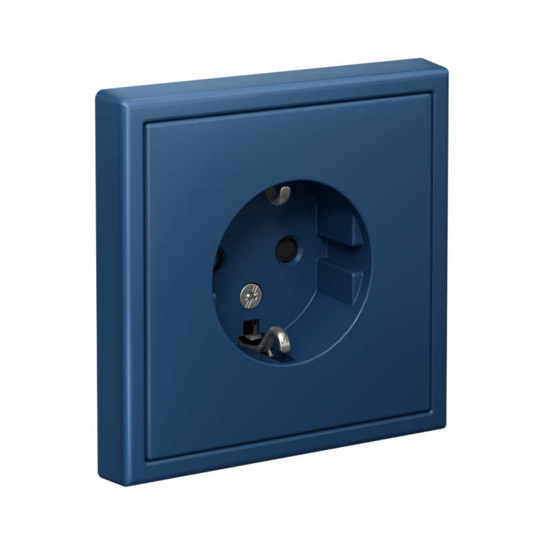 Розетка ArtGallery 16А с заземл. защ. шторки механизм аквамарин SE GAL001145