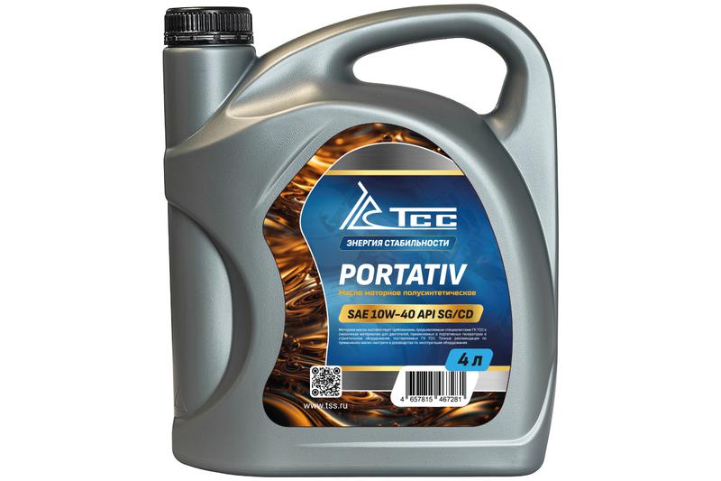 Масло полусинтетическое Портатив SAE 10W-40 API SG/CD канистра 4л/Motor oil 4liter can ТСС 46930