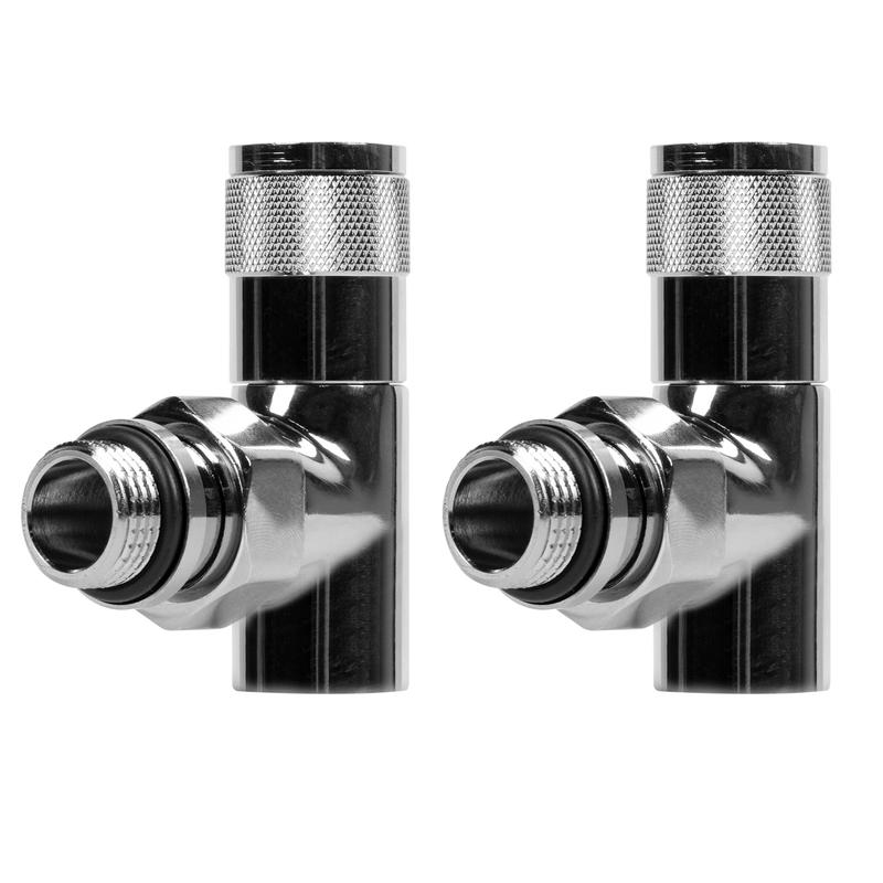 Набор дизайн-вентилей PIANO угловой 1/2дюйм хром Royal Thermo НС-1144294