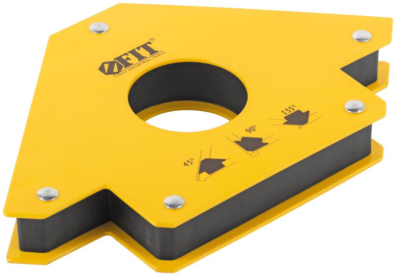 Угольник для сварки магнитный тип "стрелка" усилие до 34кг FIT 81803