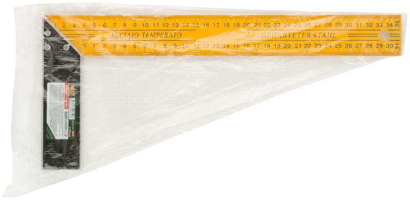 Угольник столярный усиленный 350мм желт. FIT 19435