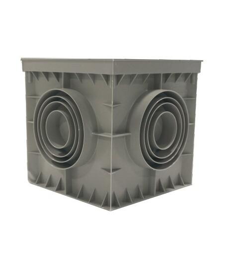 Коробка распределительная 550х550х500мм 4 вывода без крышки пластик сер. Cetinkaya Pano CP555551