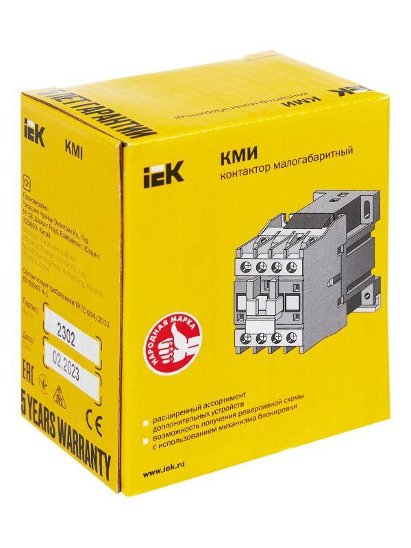 Контактор КМИ-11210 12А 230В/АС3 1НО KARAT IEK KKM11-012-230-10