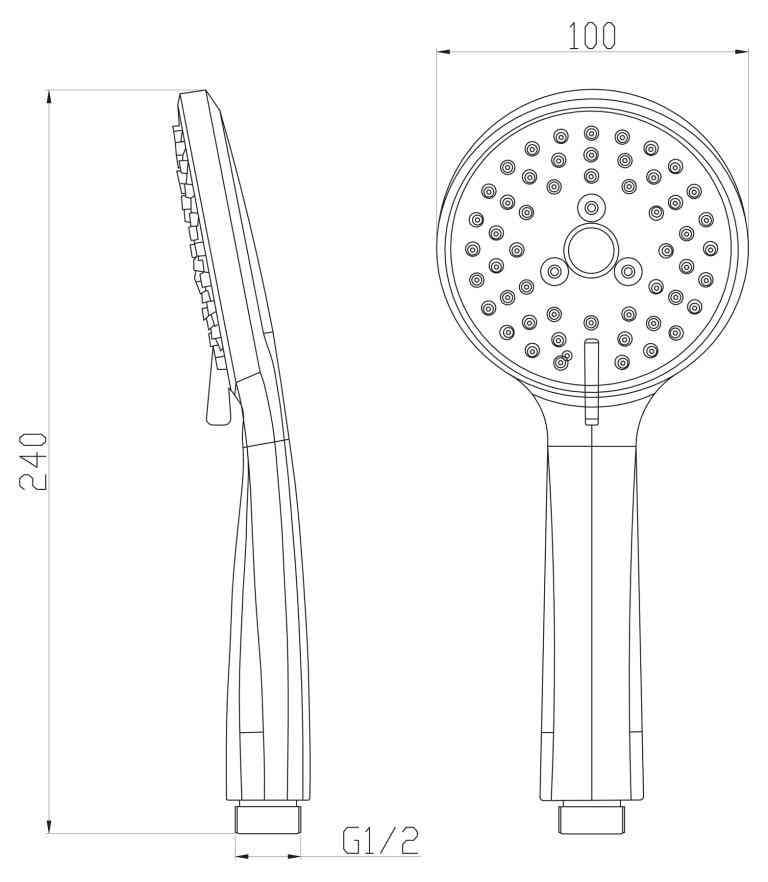 Ручной душ BelBagno BB-D1C4