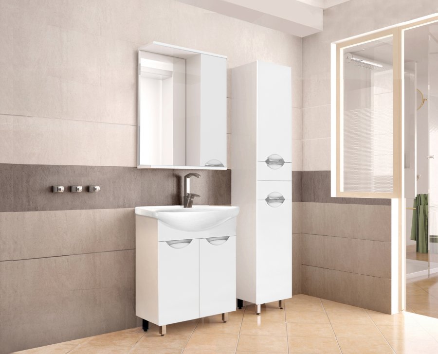 Зеркальный шкаф "Жасмин 550/С"